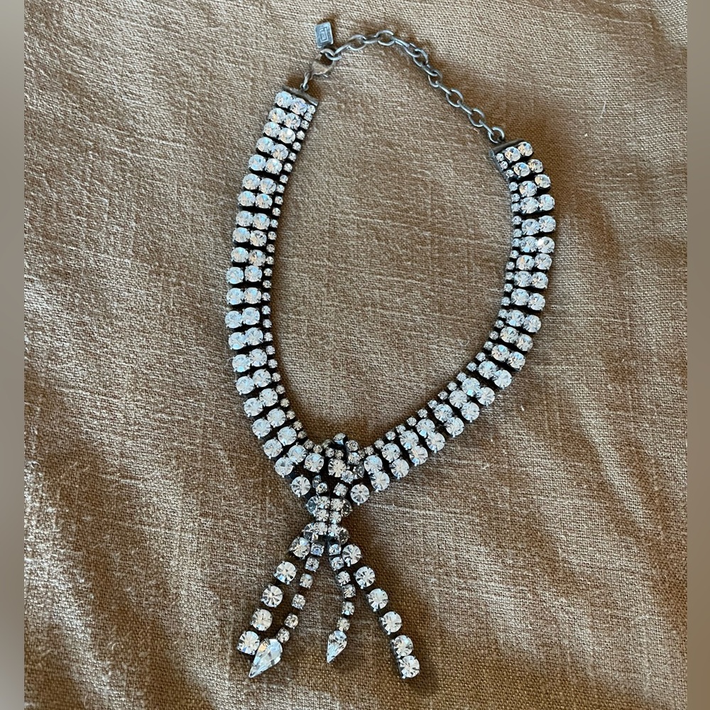 Dannijo Silver Crystal Necklace